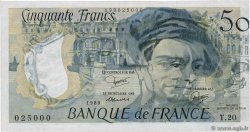 50 Francs QUENTIN DE LA TOUR Fauté FRANCE  1980 F.67.06 pr.TTB