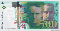 500 Francs PIERRE ET MARIE CURIE Sans STRAP Fauté FRANCE  1998 F.76f4.04 UNC