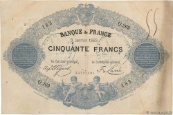 50 Francs type 1868 Indices Noirs Faux FRANCE  1883 F.A38.13x pr.TTB
