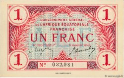 1 Franc AFRIQUE ÉQUATORIALE FRANÇAISE  1917 P.02a pr.NEUF