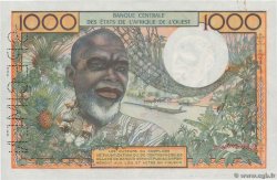 1000 Francs Spécimen WEST AFRIKANISCHE STAATEN  1959 P.004s VZ+