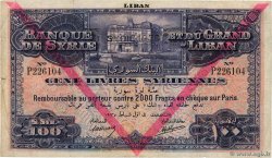 100 Livres Syriennes SIRIA  1939 P.39Fb q.MB