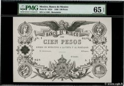 100 Pesos Spécimen MEXICO  1866 P.009r UNC