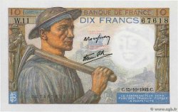 10 Francs MINEUR FRANCIA  1942 F.08.04