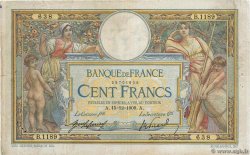 100 Francs LUC OLIVIER MERSON sans LOM FRANKREICH  1909 F.23.01