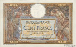 100 Francs LUC OLIVIER MERSON sans LOM FRANCE  1918 F.23.10 XF-