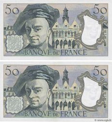 50 Francs QUENTIN DE LA TOUR Consécutifs FRANCE  1976 F.67.01 AU