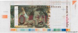 1000 Francs BALZAC Échantillon FRANKREICH  1980 EC.1980.01 VZ+