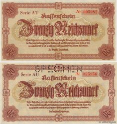 20 Reichsmark Spécimen DEUTSCHLAND  1945 P.187/187s ST
