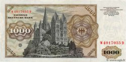 1000 Deutsche Mark GERMAN FEDERAL REPUBLIC  1977 P.36a BB