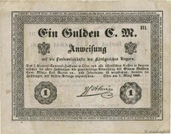 1 Gulden C.M.  / 1 Florint AUSTRIA  1849 P.- F