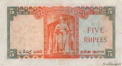 5 Rupees CEYLAN  1954 P.054 TTB
