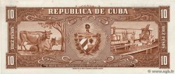 10 Pesos Petit numéro CUBA  1956 P.088a NEUF