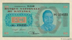 20 Francs KATANGA  1960 P.06a XF-