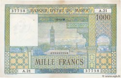1000 Francs MOROCCO  1956 P.47 XF+