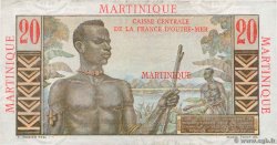 20 Francs Émile Gentil MARTINIQUE  1946 P.29 VF-