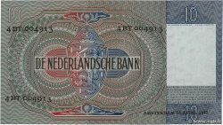 10 Gulden NETHERLANDS  1942 P.056b AU+