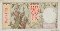 20 Francs TAHITI  1940 P.12c VF