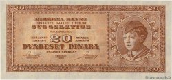 20 Dinara YUGOSLAVIA  1950 P.067Ta UNC-