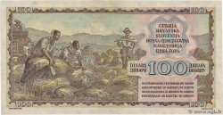 100 Dinara YUGOSLAVIA  1953 P.068 AU