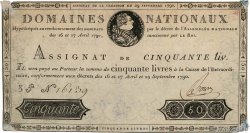50 Livres FRANCIA  1790 Ass.04var