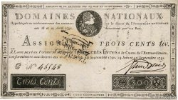 300 Livres Faux FRANCE  1791 Ass.18f TTB