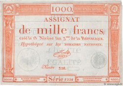 1000 Francs FRANCIA  1795 Ass.50a EBC+