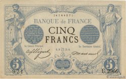 5 Francs NOIR FRANCIA  1873 F.01.20
