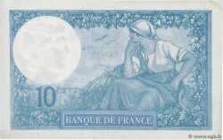 10 Francs MINERVE FRANCIA  1918 F.06.03 AU+