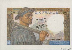 10 Francs MINEUR Épreuve FRANCE  1941 F.08.00Ed