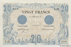 20 Francs NOIR FRANKREICH  1874 F.09.01 VZ+