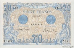 20 Francs BLEU FRANCIA  1912 F.10.02 SPL+