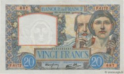 20 Francs TRAVAIL ET SCIENCE FRANKREICH  1941 F.12.19