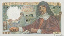 100 Francs DESCARTES FRANCIA  1944 F.27.05