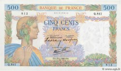 500 Francs LA PAIX FRANCIA  1940 F.32.05 FDC