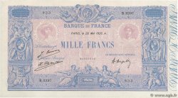 1000 Francs BLEU ET ROSE FRANKREICH  1926 F.36.42 VZ