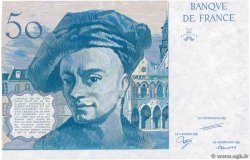 50 Francs QUENTIN DE LA TOUR type 1987 Non émis FRANCIA  1987 NE.1987.01b FDC