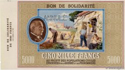 5000 Francs BON DE SOLIDARITE Annulé FRANCE regionalismo e varie  1941 KL.13Bs q.FDC