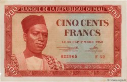 500 Francs MALí  1960 P.03 EBC+