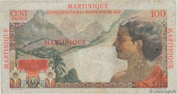 100 Francs La Bourdonnais MARTINIQUE  1946 P.31a VF-