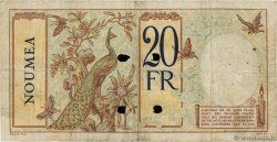 20 Francs Annulé NOUVELLE CALÉDONIE  1929 P.37as MB