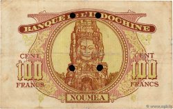 100 Francs Annulé NOUVELLE CALÉDONIE  1942 P.44s F