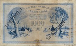 1000 Francs Phénix Spécimen SAINT PIERRE E MIQUELON  1943 P.14a q.MB