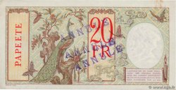 20 Francs Annulé TAHITI  1936 P.12cs XF+
