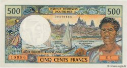 500 Francs TAHITI  1970 P.25a ST