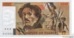 100 Francs DELACROIX Fauté FRANKREICH  1978 F.68.02 ST