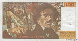100 Francs DELACROIX FRANKREICH  1978 F.68.02 SS