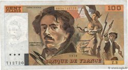 100 Francs DELACROIX modifié FRANKREICH  1978 F.69.01b
