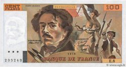 100 Francs DELACROIX modifié FRANCE  1978 F.69.01e UNC-