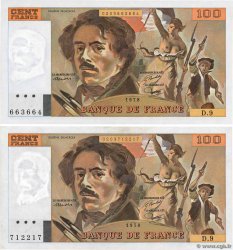 100 Francs DELACROIX modifié FRANCIA  1978 F.69.01g AU